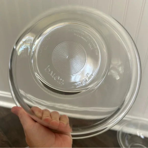 Vintage Pyrex Clear Glass Nesting Mixing Bowls Complete Set - Picture 6 of 9